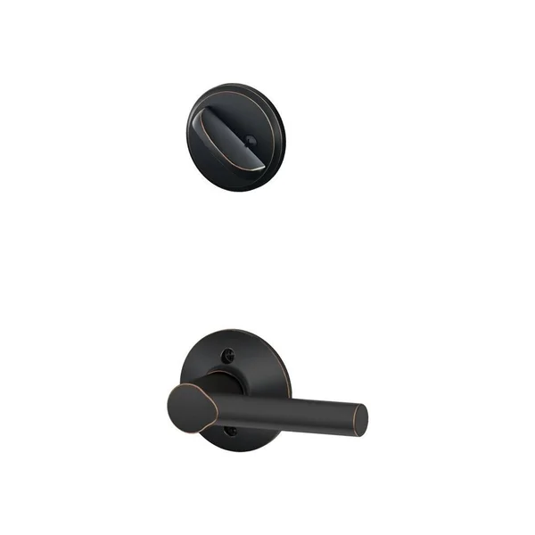 Schlage F59-BRW Broadway Single Cylinder Interior Pack Aged Bronze