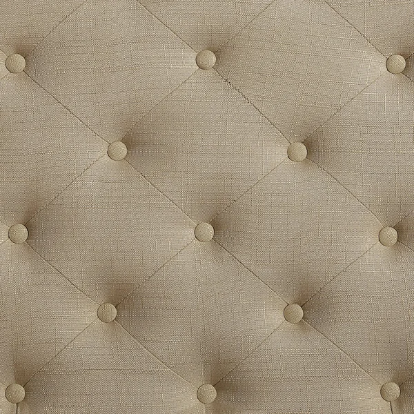 Furniture of America Creu Transitional Button Tufted Platform Bed - Beige - King