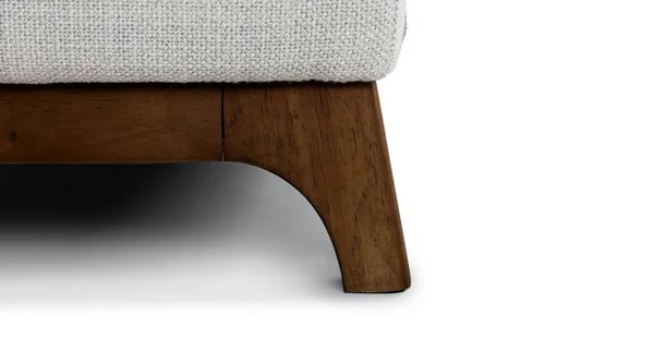 White Armchair, Solid Wood Legs, Article Ceni Modern Furniture