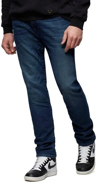 Men's Rocco Embroidered Jean - Fresh in Blue, Size 27, True Religion
