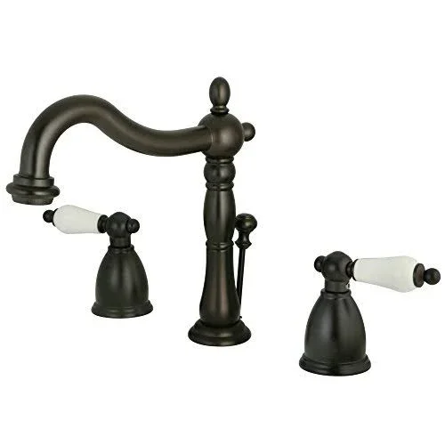 Elements of Design EB1975PL Heritage Widespread Bathroom Faucet with Drain Assembly Finish: Oil Rubbed Bronze