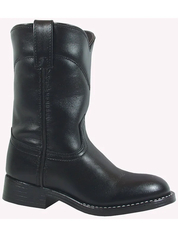 Smoky Mountain Black Leather Roper