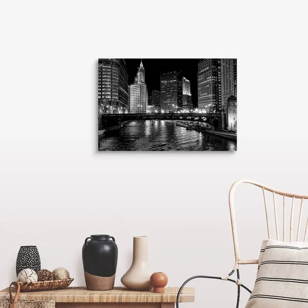 Chicago River - Canvas Wall Art, 30x20, Great Big Canvas