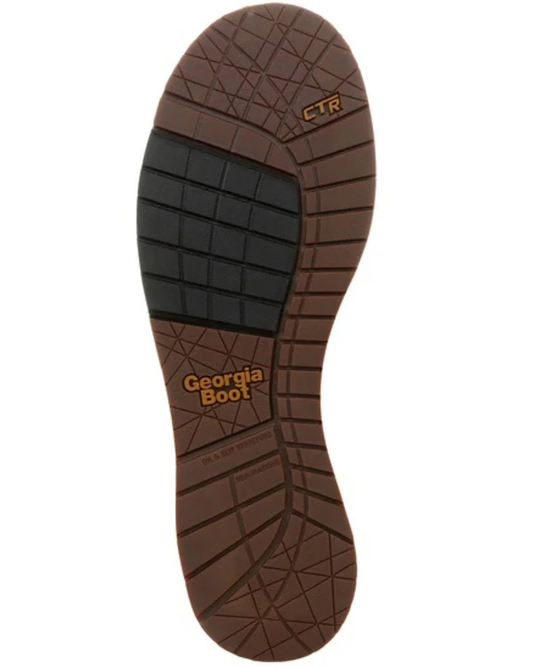 Men's Georgia Boot GB00352 Wedge Waterproof Chelsea Work Boot - Size: 10, Brown