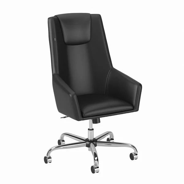 BBF Studio C High Back Leather Box Chair in Black