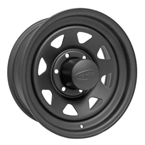 16x7 5x139.70mm|5x5.5 inch U.S. Wheel 704 Series Stealth 8-Spoke Matte Black Wheels