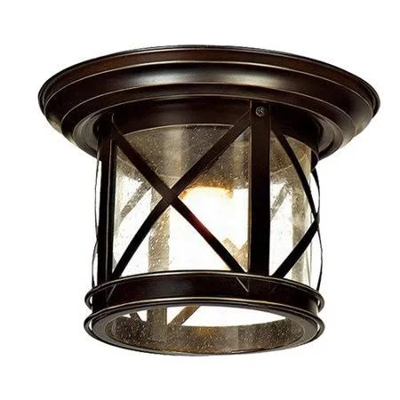 Charlton Home Alderley 1-Light Outdoor Flush Mounted