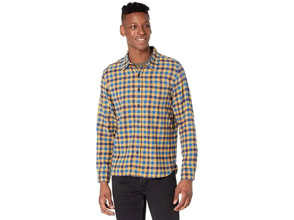 Outerknown Transitional Flannel Shirt - Men's Marigold Ashbury Plaid, M