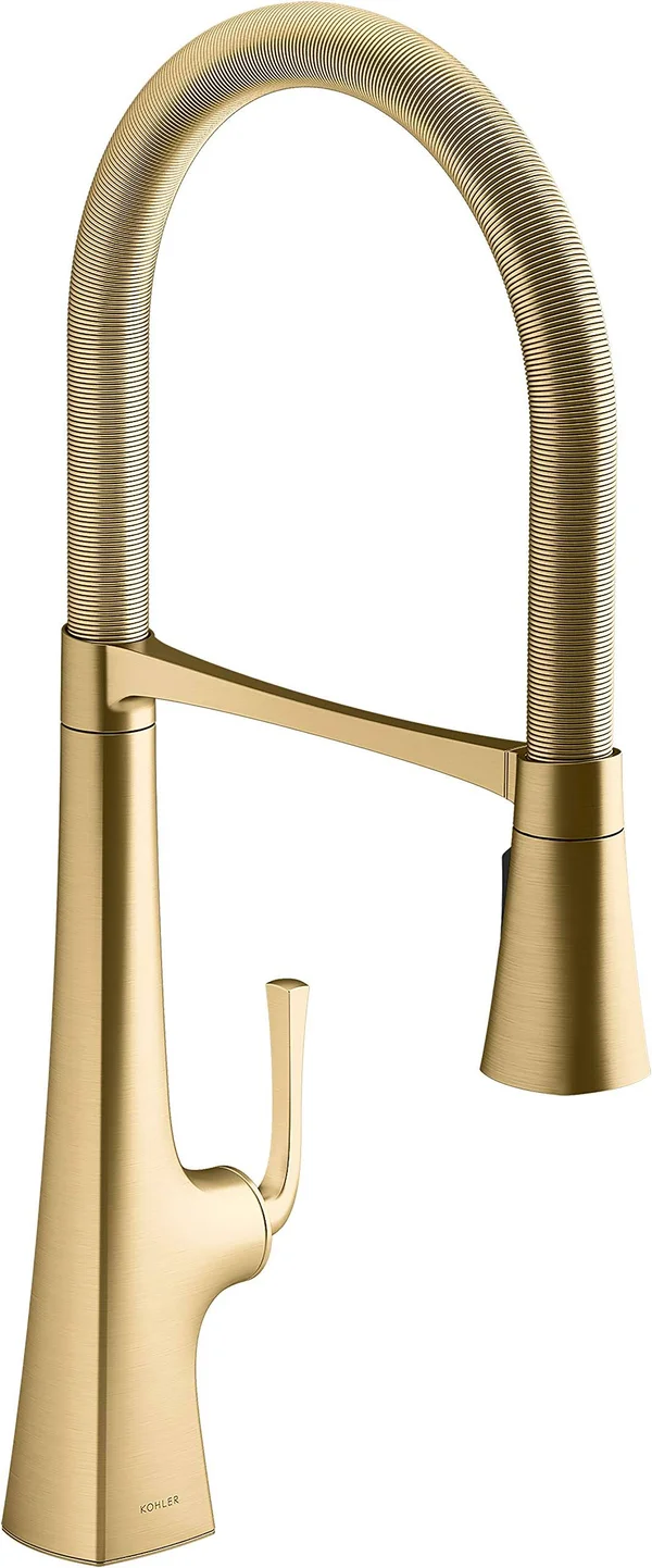 Graze Single-Handle Semi-Professional Kitchen Sink Faucet with 24-5/16x22 Spout