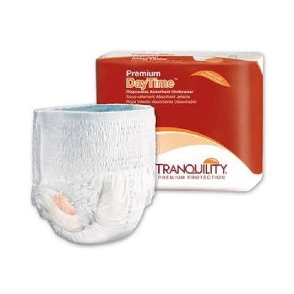 Tranquility Premium Daytime Adult Underwear - XL (48 inch- 66 inch, 210+ lb)-Case of 56