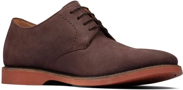 Clarks Atticus Lace Men's Shoes Dark Brown Suede : 8 D
