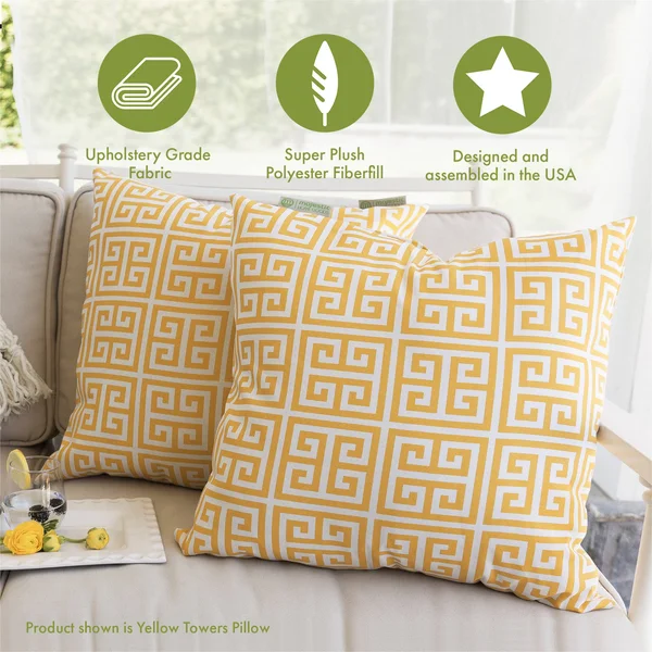 Majestic Home Goods Villa Pillow - Large, Vintage