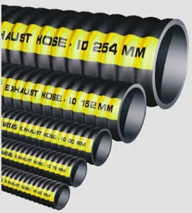 Exhaust Hose 8x22(200mm) ID. Rubber Corrugated