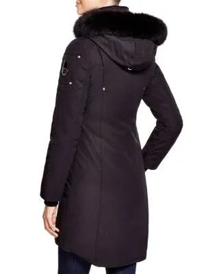 Moose Knuckles Stirling Parka - Women's-Deep Red/Black Fur-Medium