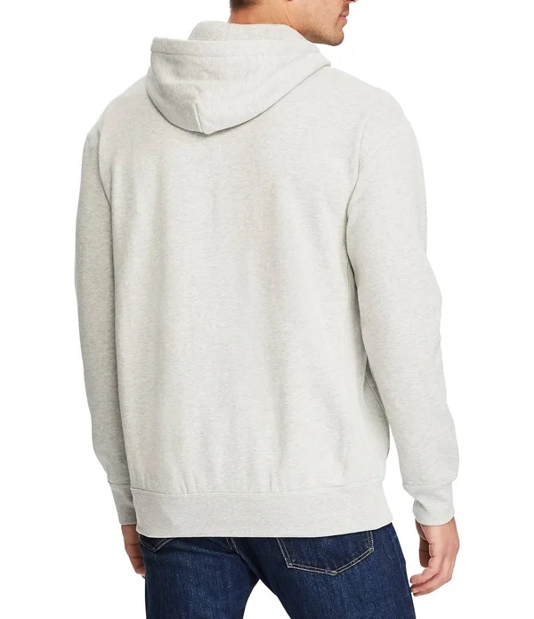 Polo Ralph Lauren Big Tall Classic Fleece Full-Zip Hoodie - Mens, 5XB, Alaskan Heather