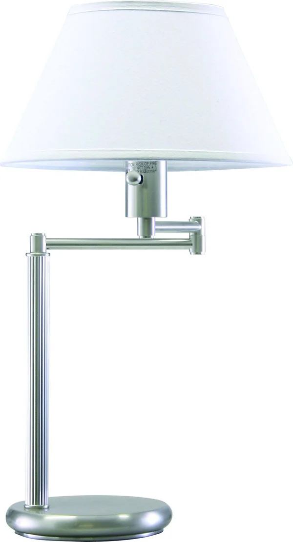 House of Troy D436-52 Swing Arm Desk Lamp Satin Nickel