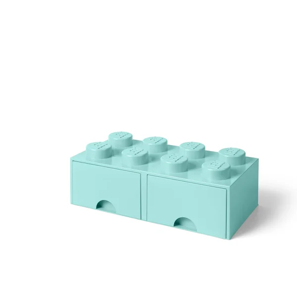 Lego Storage Brick Drawer 8 - Aqua Light Blue