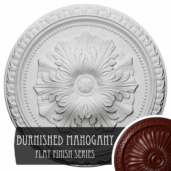18x22OD x 1 3/8x22P Richmond Ceiling Medallion (Fits Canopies Up to 2 5/8x22) - Hand-Painted Brushed Mahogany