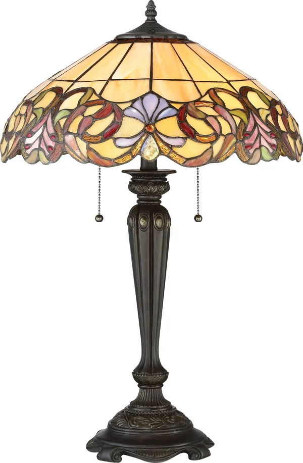 Quoizel TF2802TIB Blossom Table Lamp, Imperial Bronze