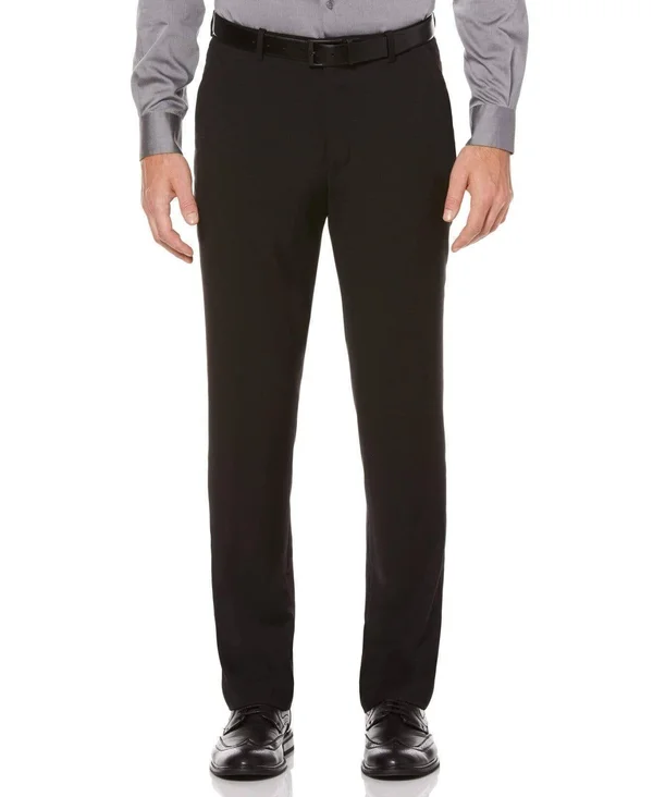 Perry Ellis Men's Black Slim Fit Pant