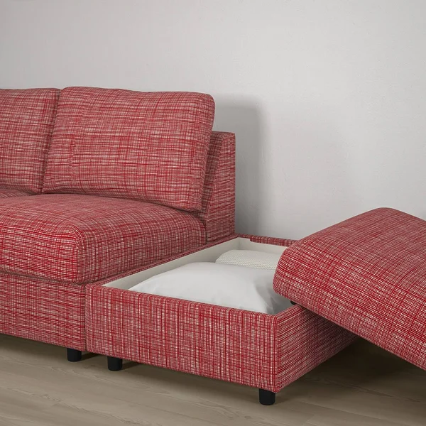 IKEA - FINNALA Sofa - with Open end/Dalstorp Multicolor, Height Including Back cushions: 33 1/2