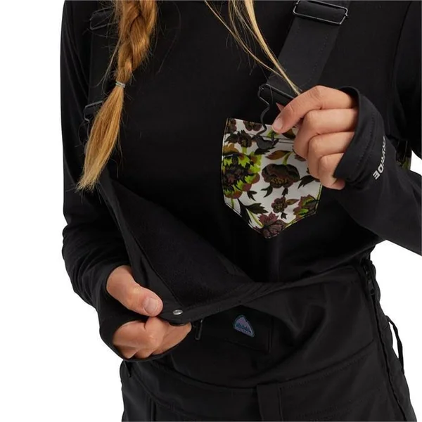 Burton Avalon Bib Softshell (True Black - Large) - Women's