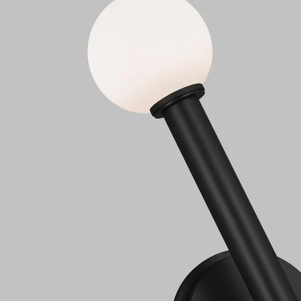 Generation Lighting-KWL1012MBK-Nodes - 2 Light Wall Sconce Midnight