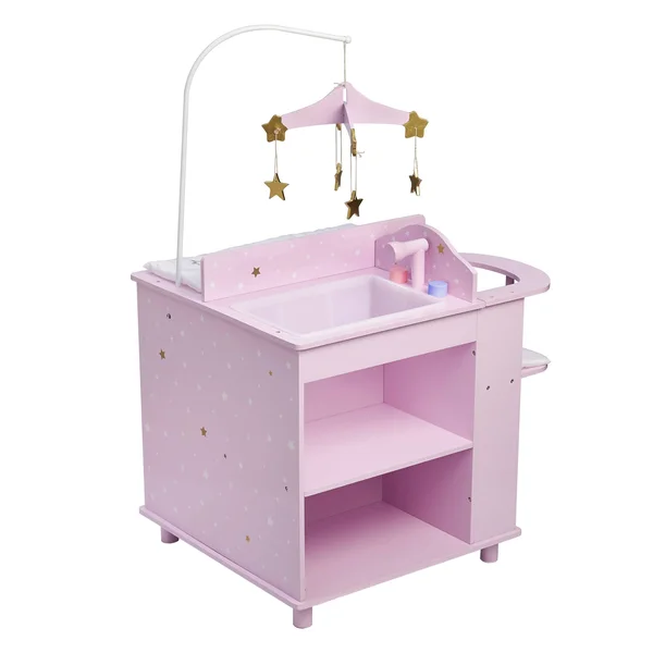 Olivia&s Little World - Baby Doll Changing Station with Storage, Twinkle Stars Princess