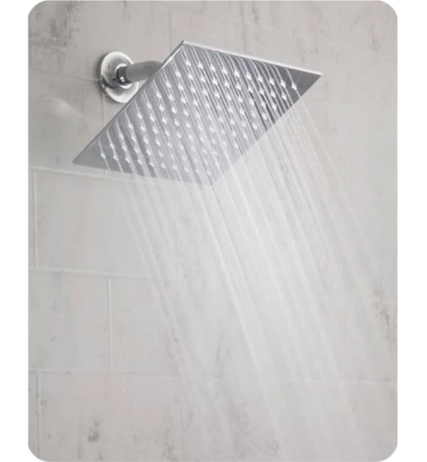 Jaclo Cubix 8x22 Wall/Ceiling Mount Single-Function Square Rain Machine Showerhead in Bronze Umber - Flow Rate: 2.0 GMP, SKU: S20
