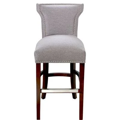 Akimi Counter & Bar Stool Red Barrel Studio Seat Height: Counter Stool (24x22 Seat Height), Frame Color: Espresso, Upholster