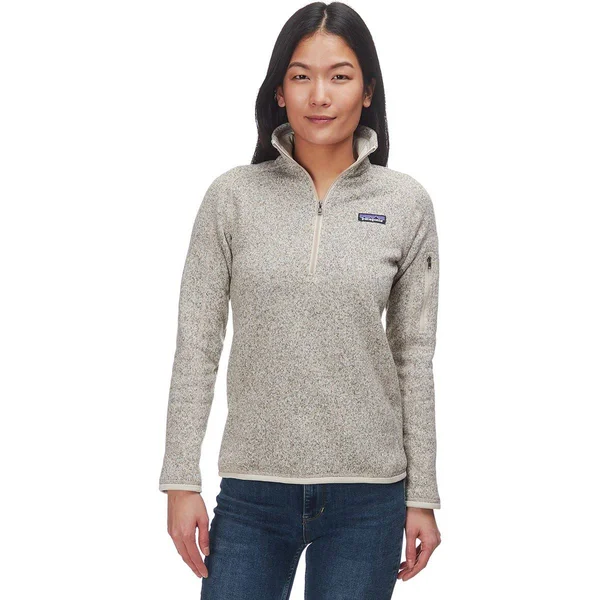 Patagonia Women's Better Sweater 1/4 Zip Fleece - Pelican, XL