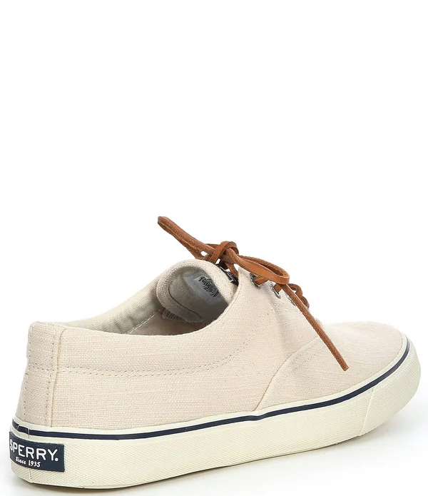 Sperry Men's Striper II CVO Distressed Linen Lace-Up Sneakers - 11.5M