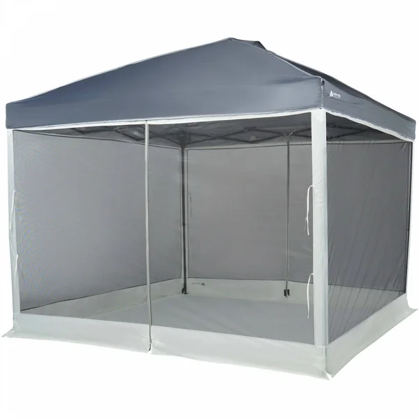 Ozark Trail Screen Walls for 10 x 10 Straight-leg Canopy with 2 Doors Camping Sun Shade Tent