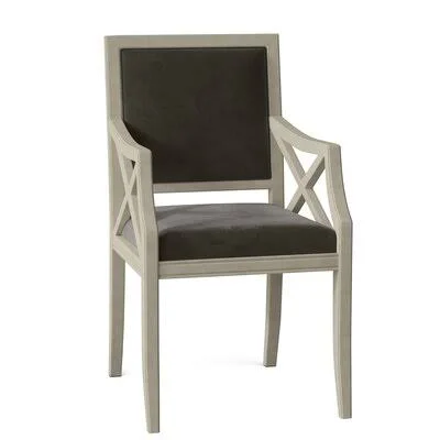 Brookfield Upholstered Arm Chair Fairfield Chair Body Fabric: 9953 Loden - Frame Color: Walnut