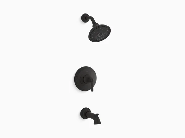 Kohler R26930-4G-BL Capilano Rite-Temp Bath and Shower Trim Set - Matte Black