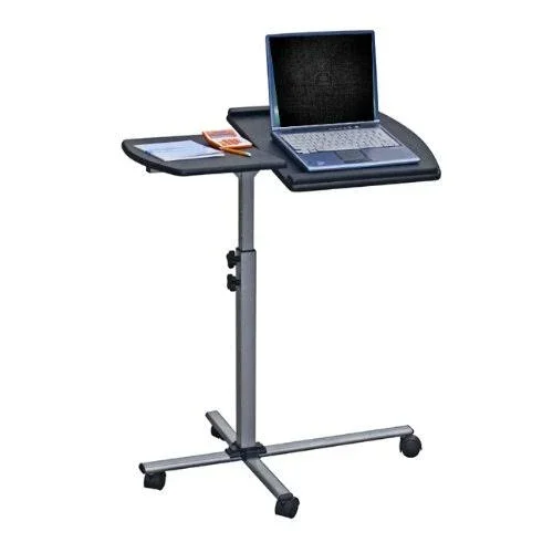 Adjustable Mobile Rolling Laptop Notebook Computer Cart - Graphite