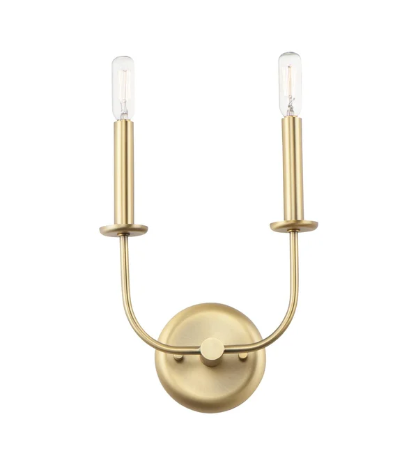 Maxim Lighting-10322SBR-Wesley - 2 Light Wall Sconce Satin Brass