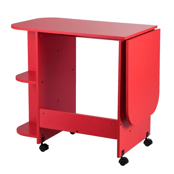 Expandable Rolling Sewing Table/Craft Station Farmhouse Red - Aiden Lane