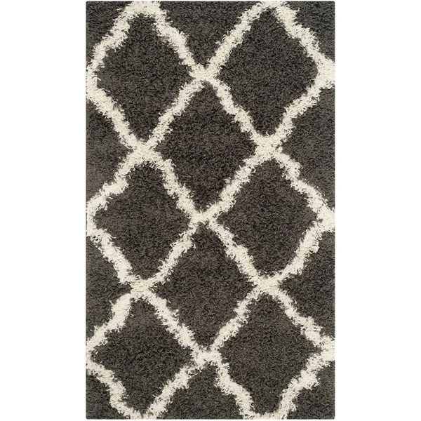 Safavieh Dallas Shag SGD257J 5&1x22 x 7&6x22 Ivory, Light Blue Area Rug