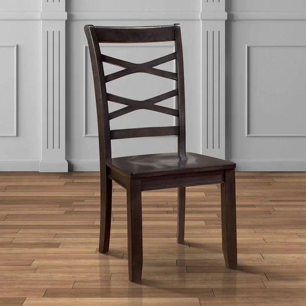 Furniture of America Crane Country Style X-Back Side Chair (Set of 2) White White Finish, Wood Finish