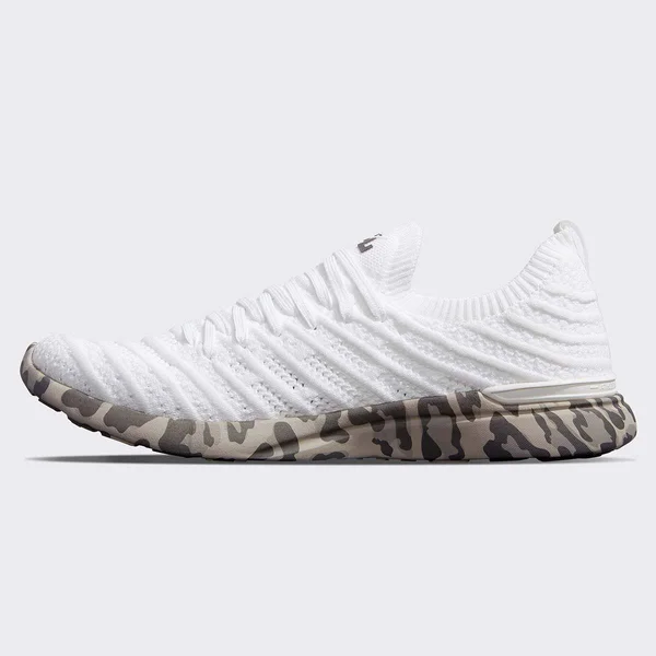 Athletic Propulsion Labs (APL) TechLoom Wave Men's Shoes White/Asteroid/Leopard : 14 D - Medium