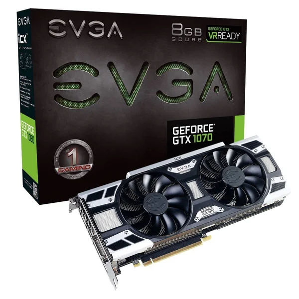 EVGA GeForce GTX 1070 0 GAMING iCX Graphics Card - 8 GB GDDR5 - 256-bit - 1506 MHz