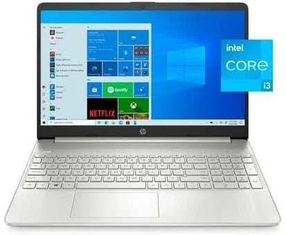 HP 15.6 inch Laptop, Intel Core i3-1115G4, 8GB Ram, 256gb Ssd, Windows 10 Home, Natural Silver, 15-dy2091wm