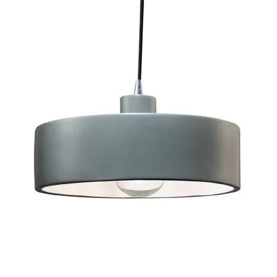 Dierks 1 - Light Single Drum Pendant Joss & Main Finish: Polished Chrome, Shade Color: Slate Marble