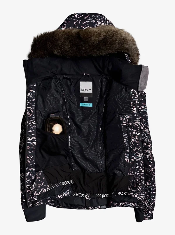 Roxy Women's Snowstorm Snow Jacket - Medium, Bright White
