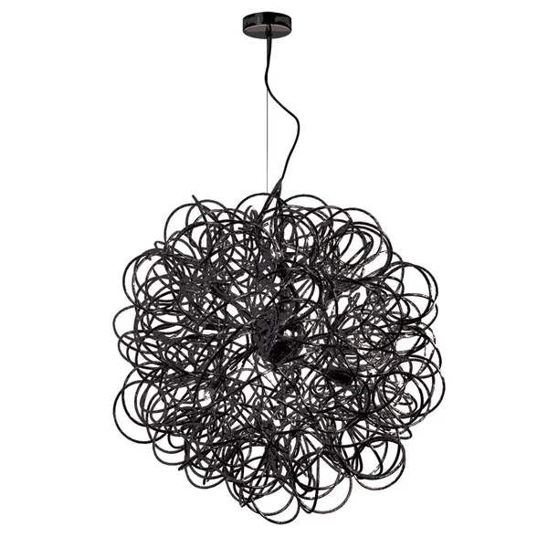 Dainolite BAY-248LP-BK 8 Light Tubular Pendant Black