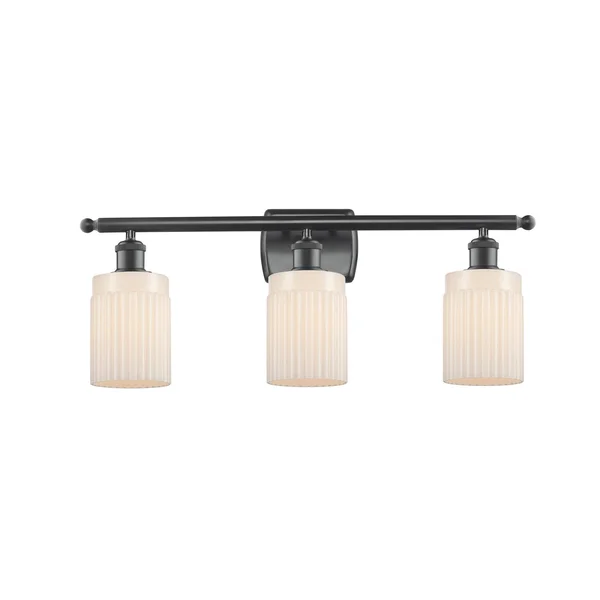 Innovations 516-3W-BK-G341 Matte Black Hadley 3 Light Bath Vanity Light