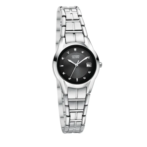 Citizen Womens EW1410-50E Eco-Drive Stainless Steel Watch - Silver
