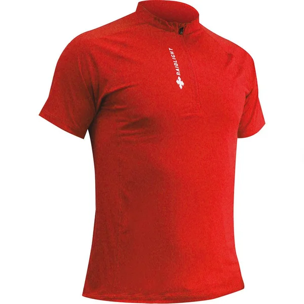 Raidlight Activ Run 1/4 Zip Short Sleeve T-Shirt Red S