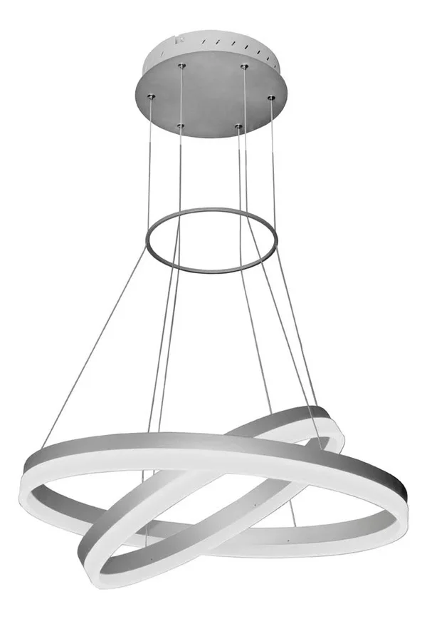 VONN Lighting Tania Duo 2 Tier LED Chandelier, Silver